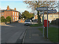 Epworth Road postbox ref: DN9 107