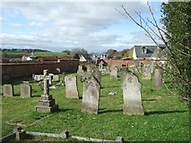 SX9696 : Poltimore church graveyard by David Smith