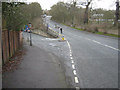 Junction of Gib Chare, descending to the left, off Durham Road, Bishop Auckland