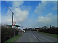 SO9151 : Give way sign and Egdon garage by Steve  Fareham