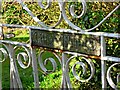 SO8913 : Midwinter Cottage garden gate sign, Cranham by L S Wilson