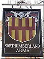 TQ2982 : Sign for the Northumberland Arms, Tottenham Court Road / Grafton Way, W1 by Mike Quinn
