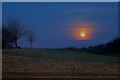 Supermoon over Romanby Golf Course