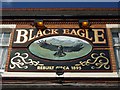 "The Black Eagle" pub sign, Hockley