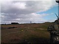 View of the water tower in Southgate from the church ruins at Pennard Pill