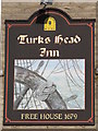 NY7146 : Sign for The Turk's Head Inn by Mike Quinn