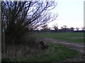 TM3662 : Footpath to the A12 Saxmundham Bypass by Geographer