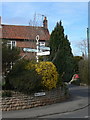 Fingerpost outside Thorpe