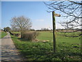 Footpath to Kirton and the road to Gainsthorpe