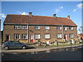 Cottages near Willoughton church