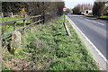 Milestone on north side of A4130 at Haddon Hill