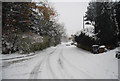 Snow bound road off Quarry Hill