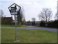 TM0955 : Creeting St.Mary Village Sign & Jack's Green Road by Geographer