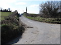 The northern end of Convent Road from the Island Moyle Road