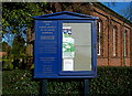 Church noticeboard, Marthall