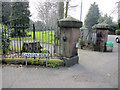 North-east entrance to Alexandra Park, Hoole