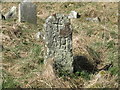 J2833 : Simple gravestone at Ballymoney churchyard by Eric Jones