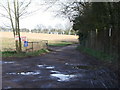 TQ3211 : Entrance to High Park Farm near Ditchling Beacon by nick macneill