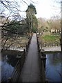 Footbridge across the Taff