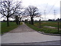 TM3859 : Footpath to Hulver & Wadd Lanes & entrance to Croft Farm by Geographer