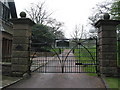 Swythamley Hall entrance gateway and drive