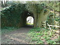 High archway on bridge