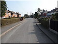 Footpath along a street in Trefonen