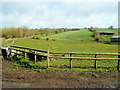 Open pastures north of Ford Hall Farm