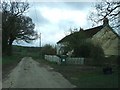 Road passing Cleave Cottage