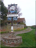 TG0244 : Blakeney Village Sign by Colin Smith