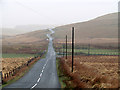 The mountain road from Rhayader to Cwm Ystwyth at Bodtalog