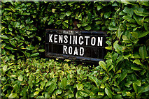J3873 : Kensington Road sign, Belfast by Albert Bridge