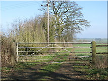 SP4745 : Field gate near Williamscot by Sarah Charlesworth
