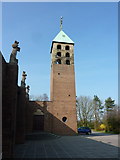 SD5106 : St Teresa's Catholic Church, Up Holland, Tower by Alexander P Kapp