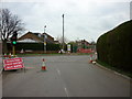 Temporary traffic lights on Commonside, Crowle