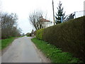 A minor road leading to Medge Hall, near Crowle