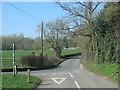 Road junction near Tibberton