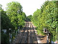 Tracks north of Elmers End station