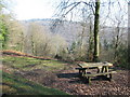 Picnic spot above the Wye Valley