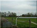 Towing aircraft landing at Parham Airfield