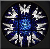 TQ2478 : St Mary, Edith Road, London W14 - Stained glass window by John Salmon