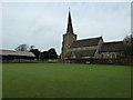 Looking across the bowling green towards St Andrew