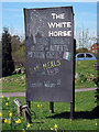 The White Horse sign