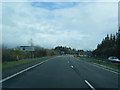 Denbighshire county boundary sign on A55 eastbound