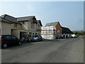 Scaffolding on a building at Brighstone