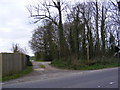 TM3067 : Footpath to the B1120 Badingham Road by Geographer