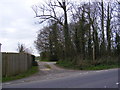 Footpath to the B1120 Badingham Road