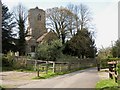 The parish church at Cheveley, viewed from Church Lane