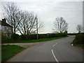 A minor road junction, North of Newton by Toft