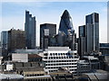 Panorama from The Monument (16: NNE - The Gherkin and friends)